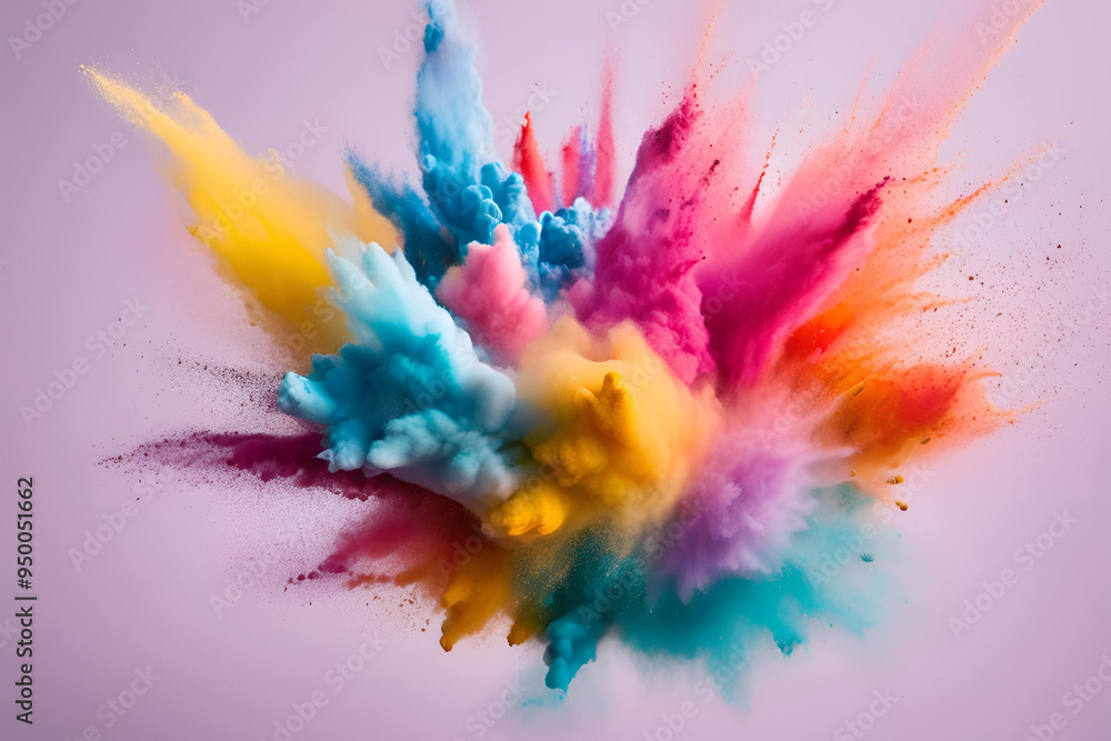 Abstract watercolor painting of blooming flowers, bursting with vibrant colors, capturing the essence of spring and nature's beauty Abstract watercolor painting of blooming flowers, bursting with vibrant colors, capturing the essence of spring and nature's beauty