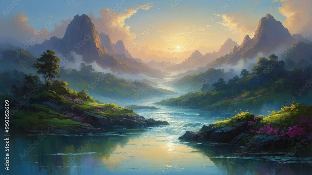 sunrise in the mountains sunrise in the mountains