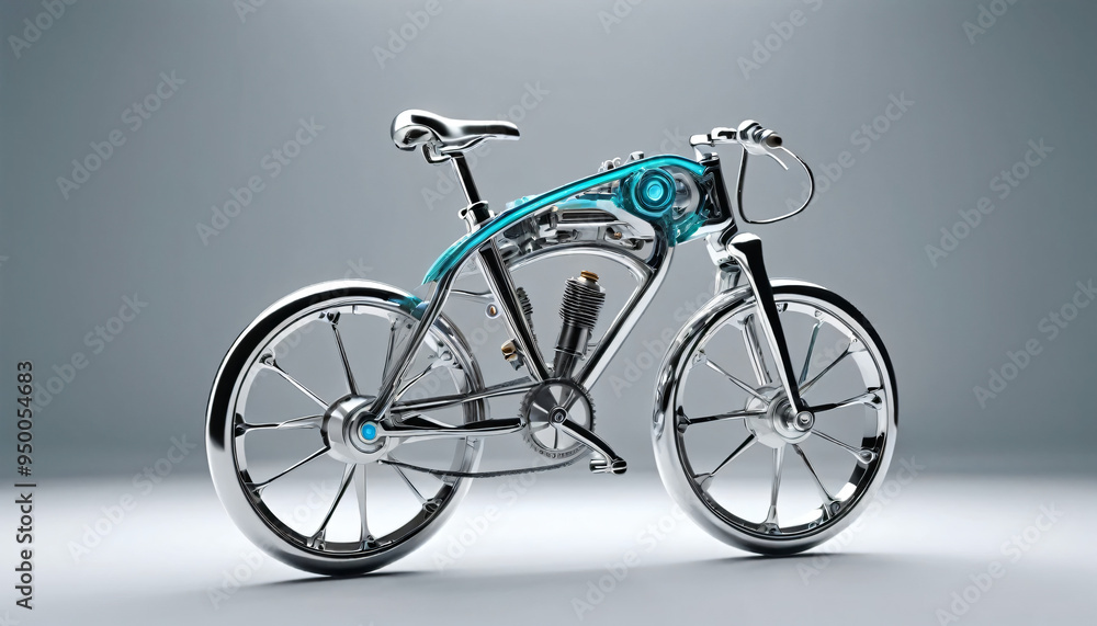 bicycle on a white background