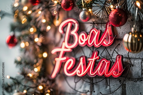 This eye-catching holiday card features 