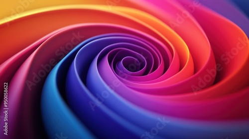 Abstract Rainbow Spiral