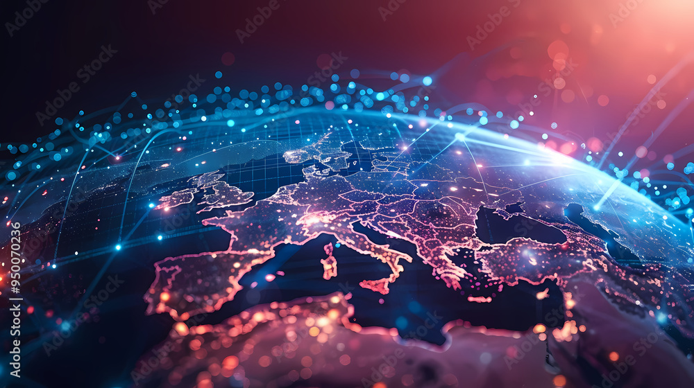 2d illustration world map abstract background.Global network connection. World map point and line composition concept of global business. 2d illustration world map abstract background.Global network connection. World map point and line composition concept of global business.