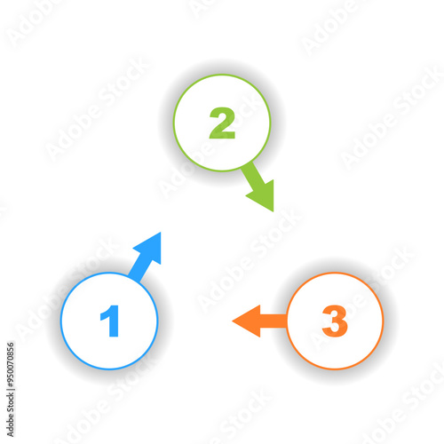 Business infographic template. 3 step chronology journey. Process diagram, Infographic elements vector illustration.