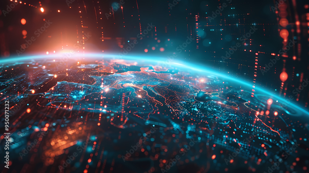 2d illustration world map abstract background.Global network connection. World map point and line composition concept of global business. 2d illustration world map abstract background.Global network connection. World map point and line composition concept of global business.