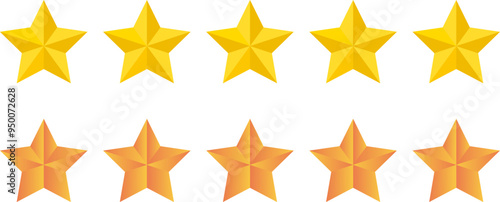 Golden star rating icon product quality review for web, ui, mobile apps. One star mark icon sign is a product premium quality review.