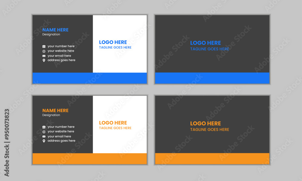 Professional business card design template, Luxury and elegant business card
Professional business card design template, Luxury and elegant business card
