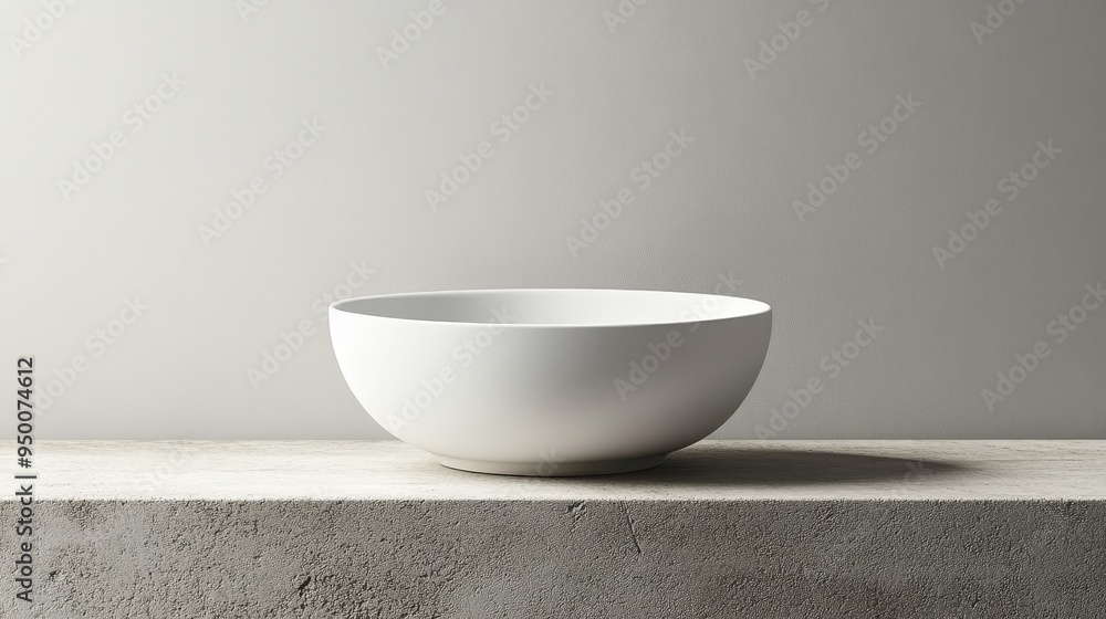 A white bowl sits on a countertop A white bowl sits on a countertop