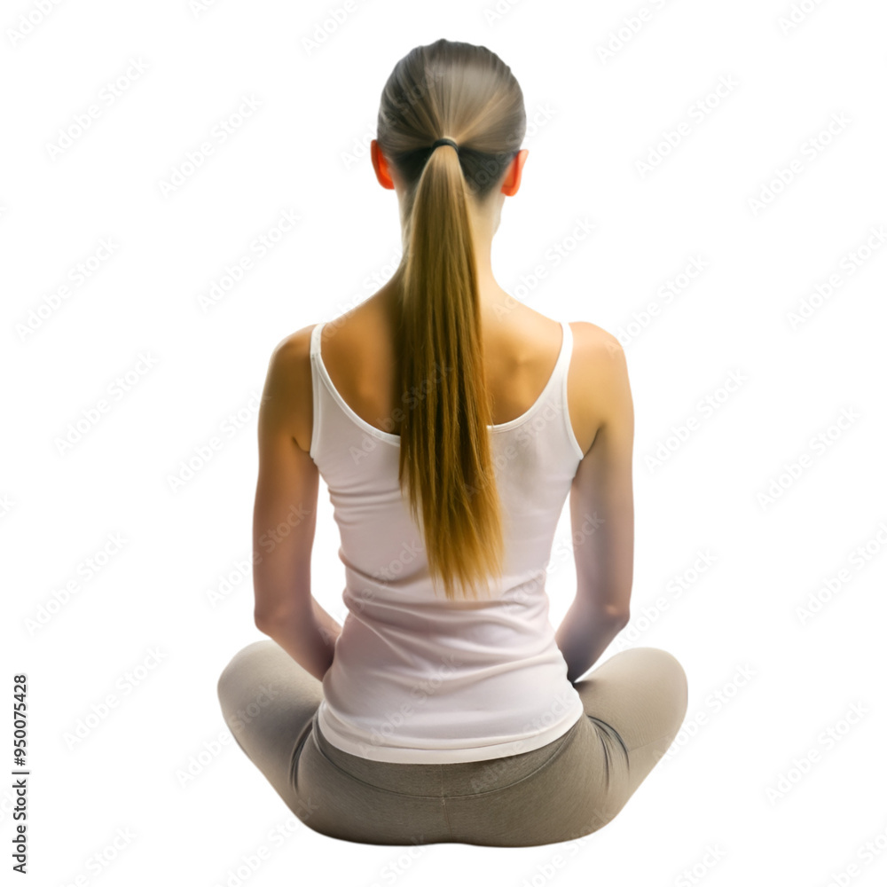 Women with sportswear doing yoga