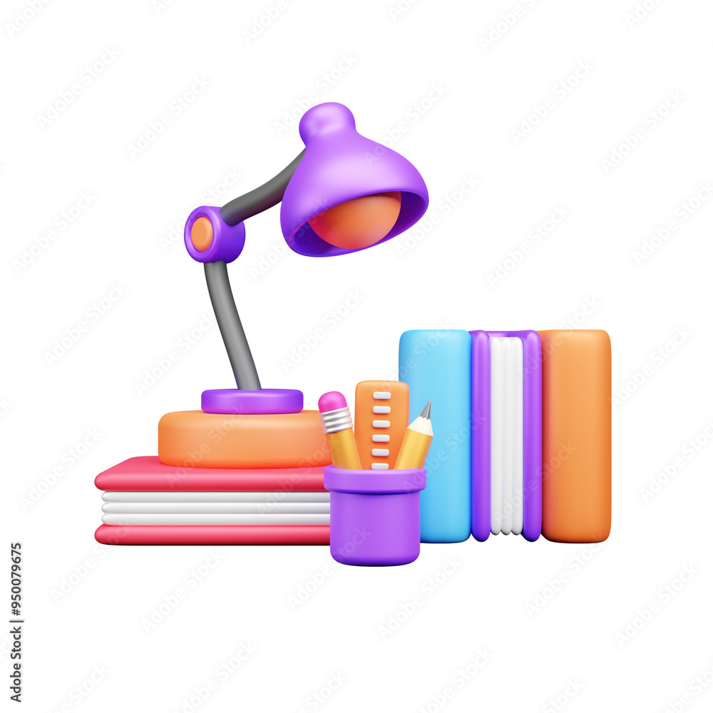 Library 3d Illustration Icon Library 3d Illustration Icon