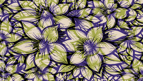 Botanical background. Abstract plant shapes. Minimalist illustration for printing on wall decorations.