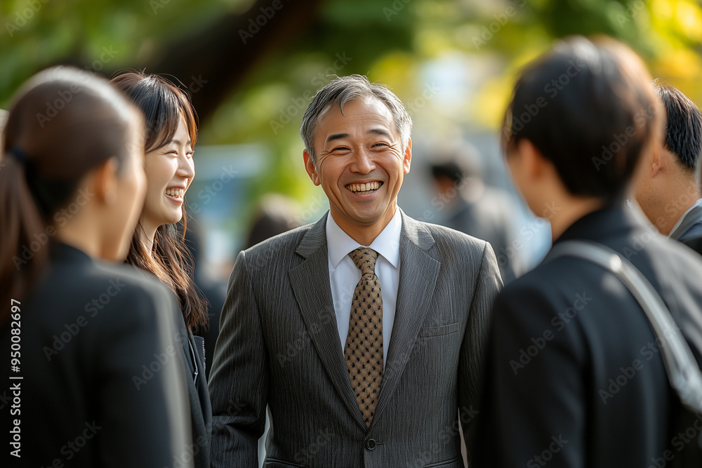Portrait of group of businessman in industrial factory, Group of colleague smiling together, Selective focus chief executive officer talking and discussion with employee. Portrait of group of businessman in industrial factory, Group of colleague smiling together, Selective focus chief executive officer talking and discussion with employee.