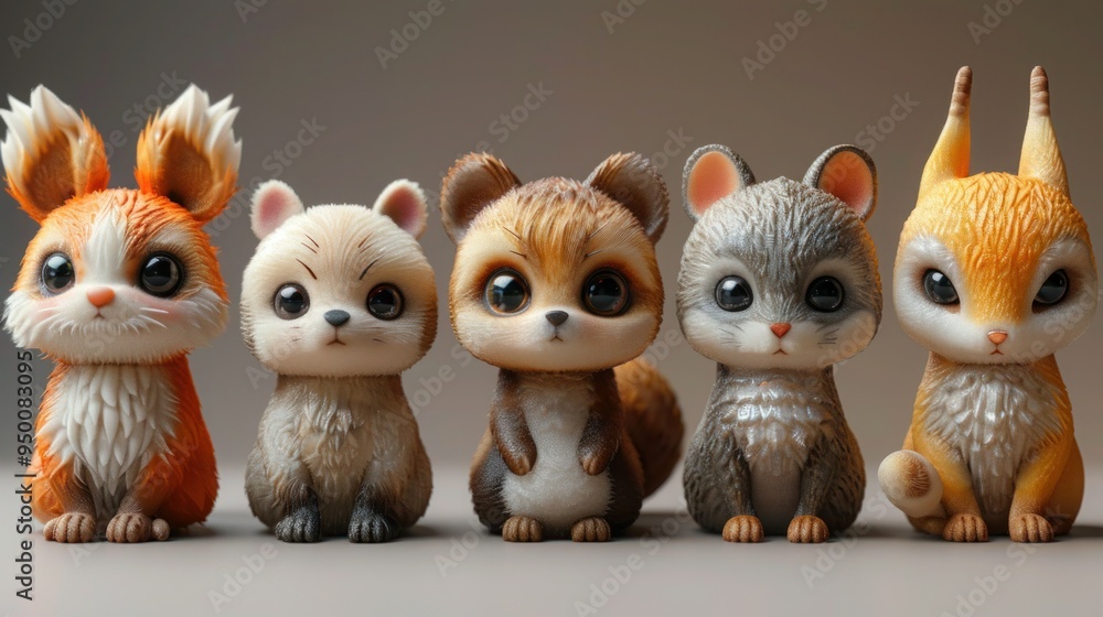 Cute and Funny Animal Icons for Design Materials - A Collection of Illustrations