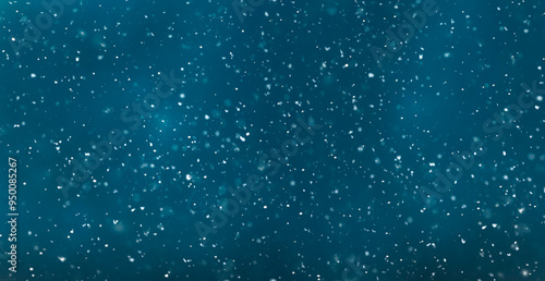 Blauer Weihnachtshintergrund mit Schneeflocken