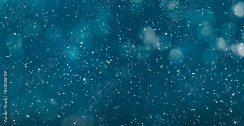 Blauer Weihnachtshintergrund mit Schneeflocken