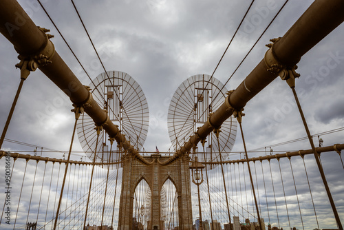 Brooklyn Bridge Under Cloudy Sky 