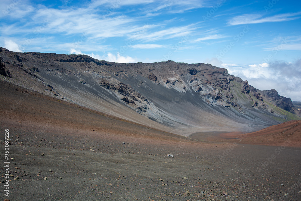 Haleakala volcano -moonlike landscape on the island of maui, hawaii Haleakala volcano -moonlike landscape on the island of maui, hawaii