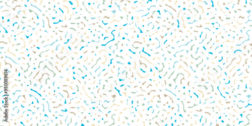 Seamless brown and blue metaball connection, abstract background, connected dots, vector design