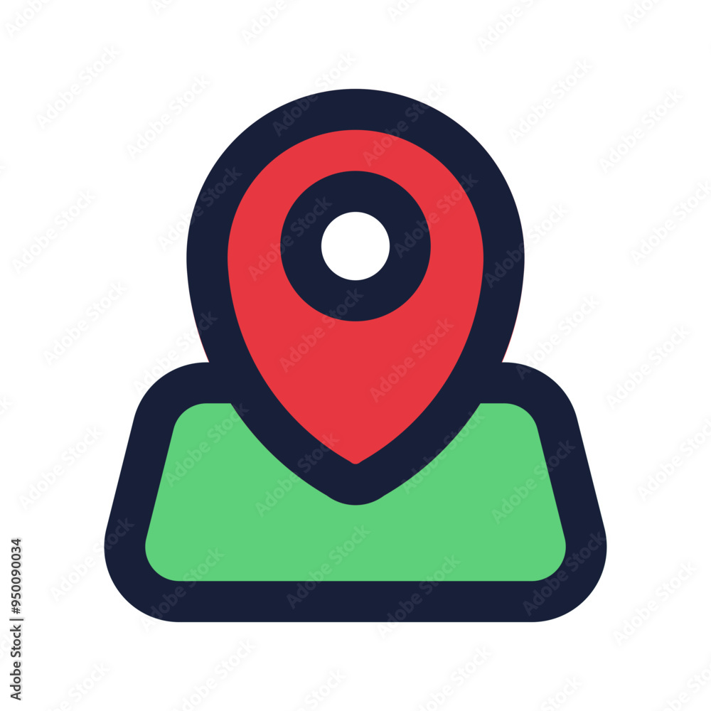 location flat line icon location flat line icon