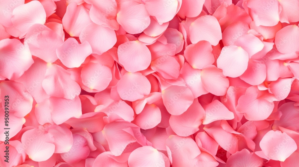 Pink flower petals scattered across a background. Concept of beauty and delicacy, as the petals are arranged in a way that creates a soft and gentle atmosphere Pink flower petals scattered across a background. Concept of beauty and delicacy, as the petals are arranged in a way that creates a soft and gentle atmosphere