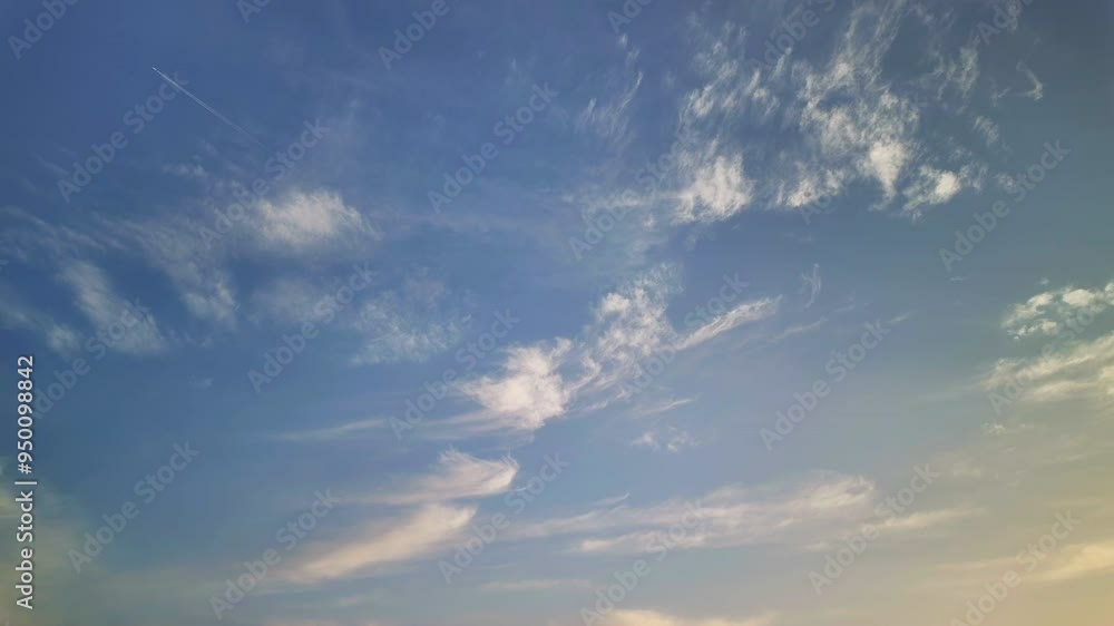 Clouds and light yellow sky, Beautiful background, Sky Timelapse, Blue sky with clouds and sun, clouds at sunrise. Clouds and light yellow sky, Beautiful background, Sky Timelapse, Blue sky with clouds and sun, clouds at sunrise.