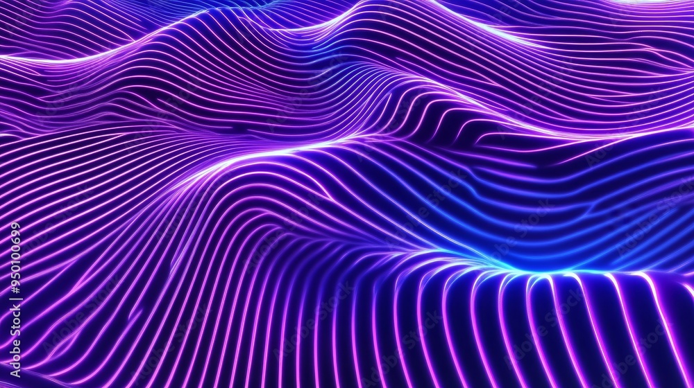 3D abstract holographic wavy background of liquid shapes 3D abstract holographic wavy background of liquid shapes