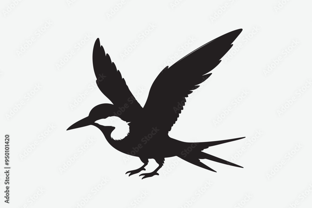 Obraz premium Egret Bird vector art and illustration
