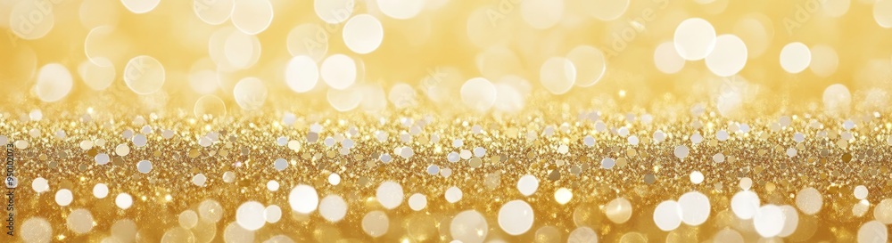 Gold bokeh or glitter festive background, banner with texture, panoramic. Abstract Xmas background with copy space. Gold bokeh or glitter festive background, banner with texture, panoramic. Abstract Xmas background with copy space.