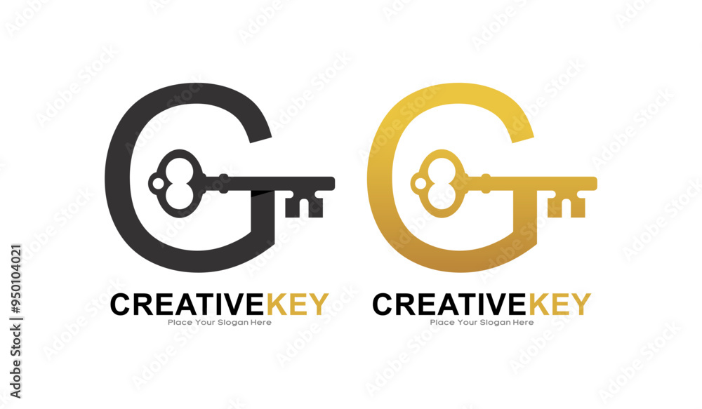 Key letter G logo vector template. This is suitable for business, poster, initial, safety and security Letter Design Vector Key letter G logo vector template. This is suitable for business, poster, initial, safety and security Letter Design Vector