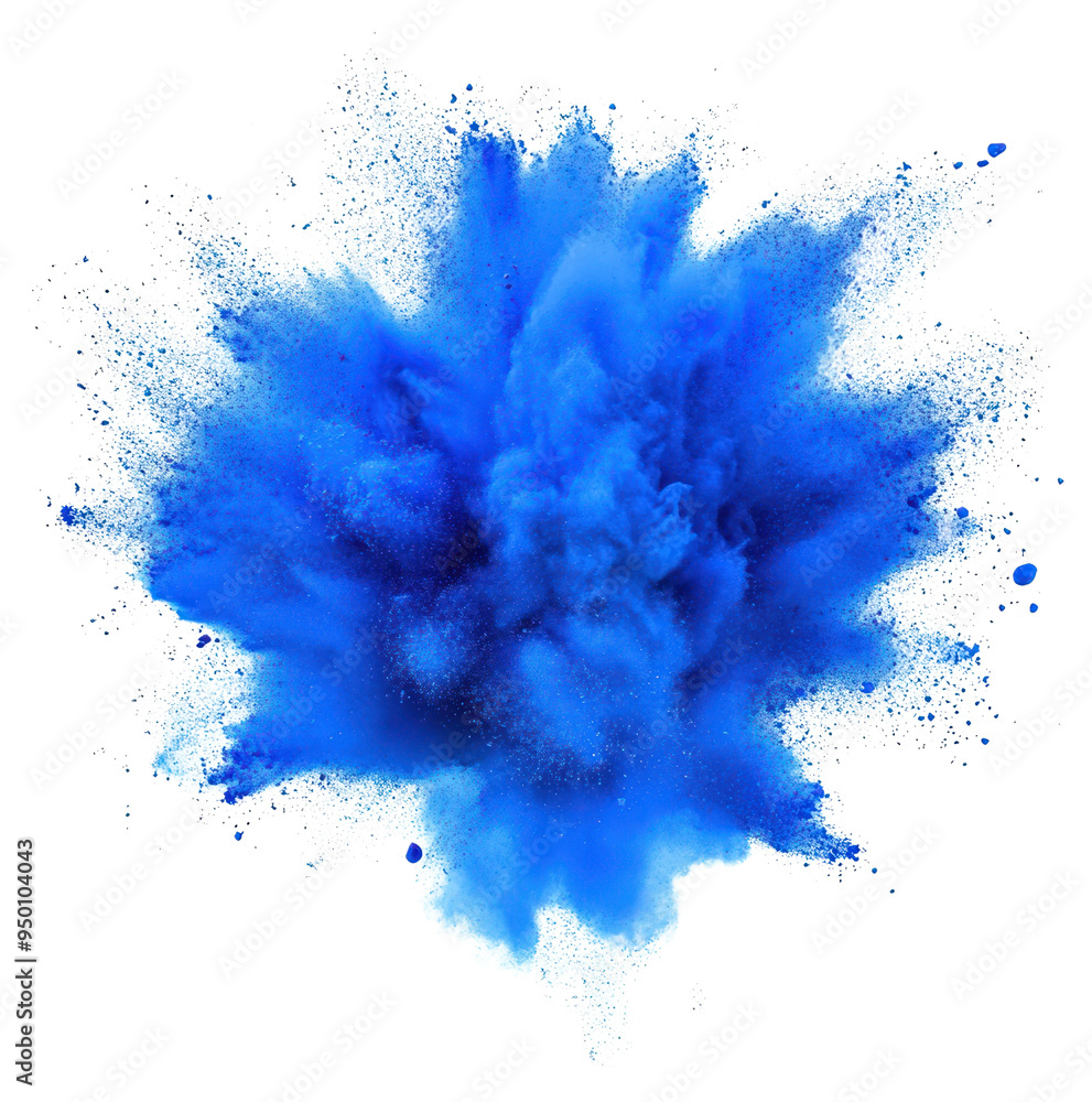 PNG Vibrant blue powder explosion PNG Vibrant blue powder explosion