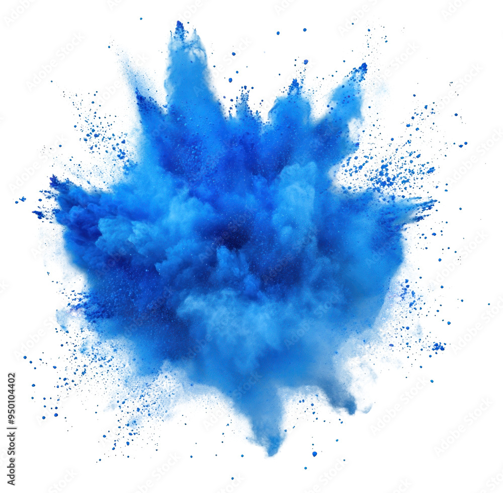PNG Vibrant blue powder explosion PNG Vibrant blue powder explosion