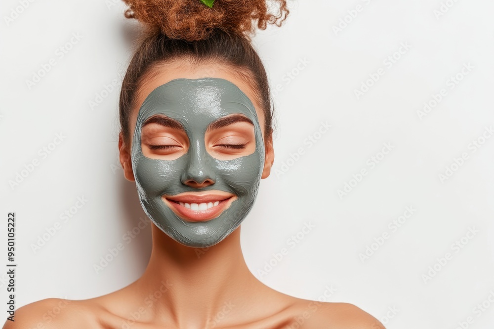 Relaxed American Woman in Skincare Session Relaxed American Woman in Skincare Session
