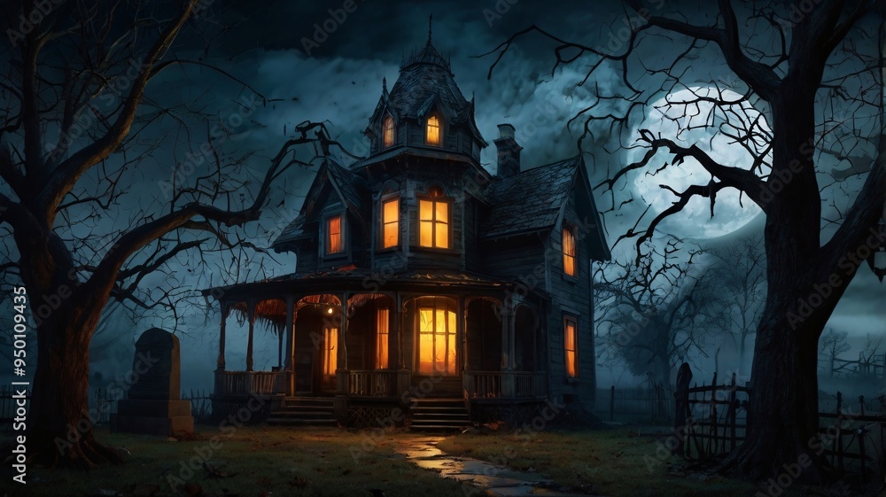 Halloween house, House in Halloween night, Halloween house party, Ghost House, Horror house Halloween house, House in Halloween night, Halloween house party, Ghost House, Horror house