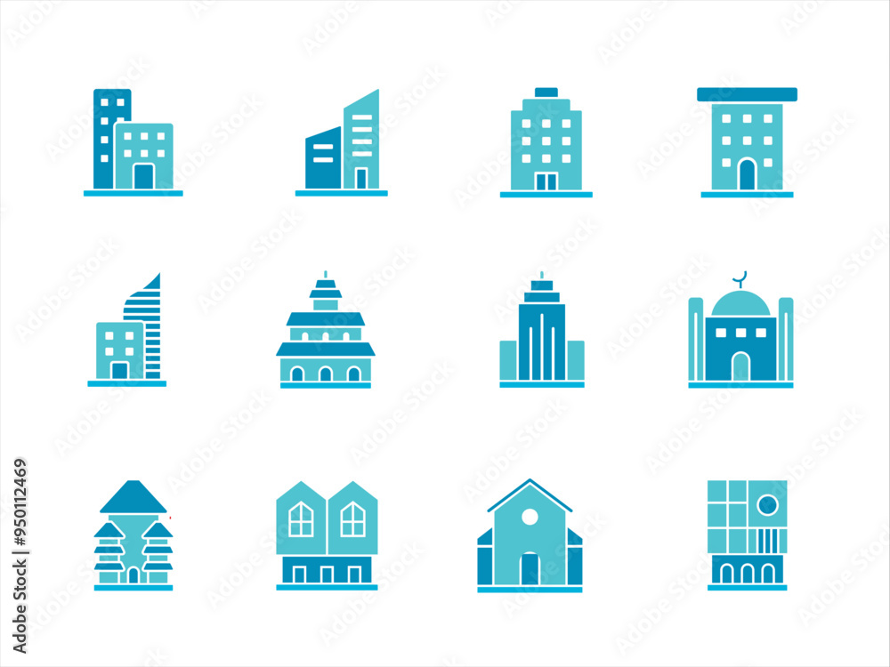 Architecture Icon Duotone Architecture Icon Duotone