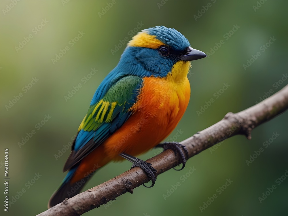 High-Detail Macro Image of a Brightly Colored Bird Showcasing Its Feathers and Patterns High-Detail Macro Image of a Brightly Colored Bird Showcasing Its Feathers and Patterns