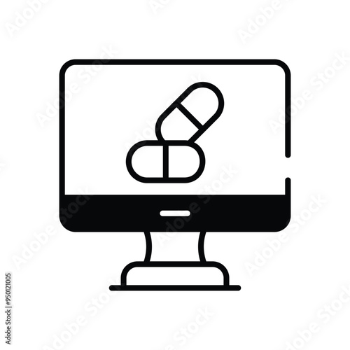 Telemedicine vector icon