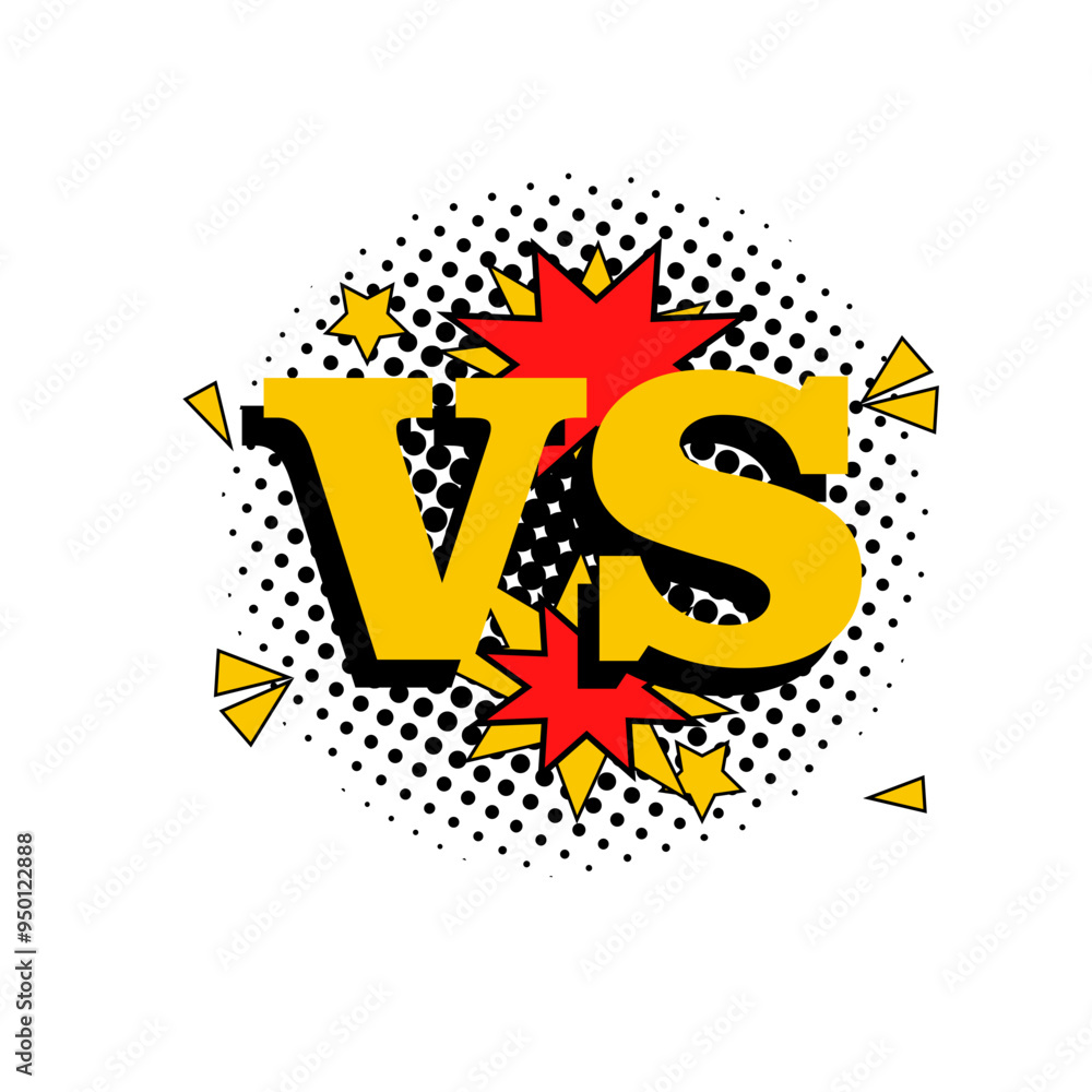 Obraz premium Comic Versus Battle