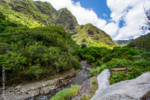 Iao valley state park in Maui, Hawaii in summer 2024