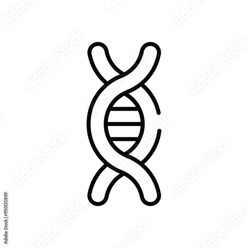 DNA Double Helix vector icon