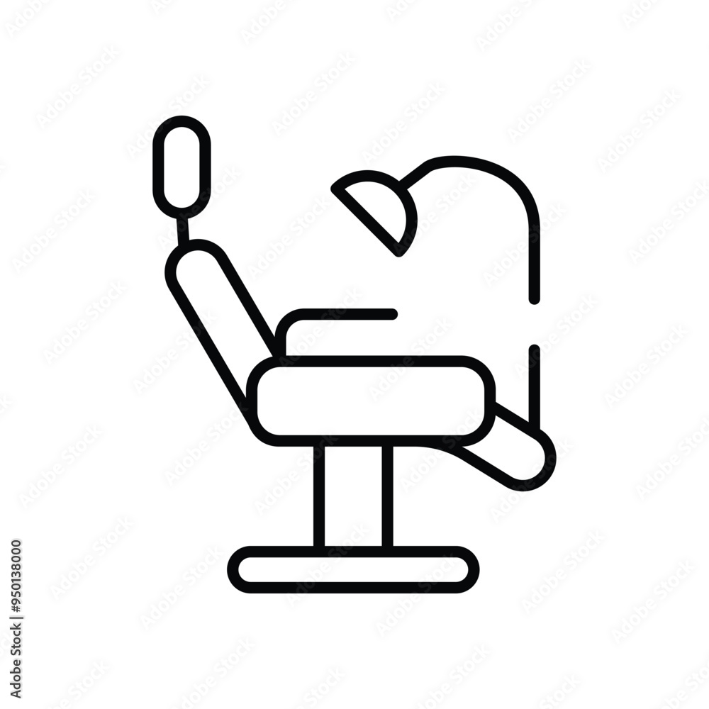 Dental Chair vector icon Dental Chair vector icon