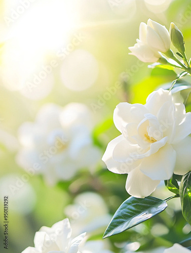 white gardenia flowers