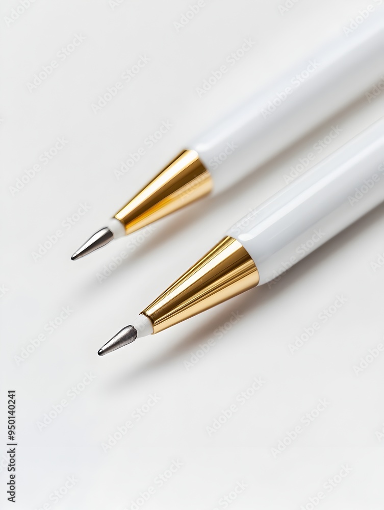 Minimalist Studio Shot of Innovative Hybrid Marker Tips on Clean White Background Minimalist Studio Shot of Innovative Hybrid Marker Tips on Clean White Background