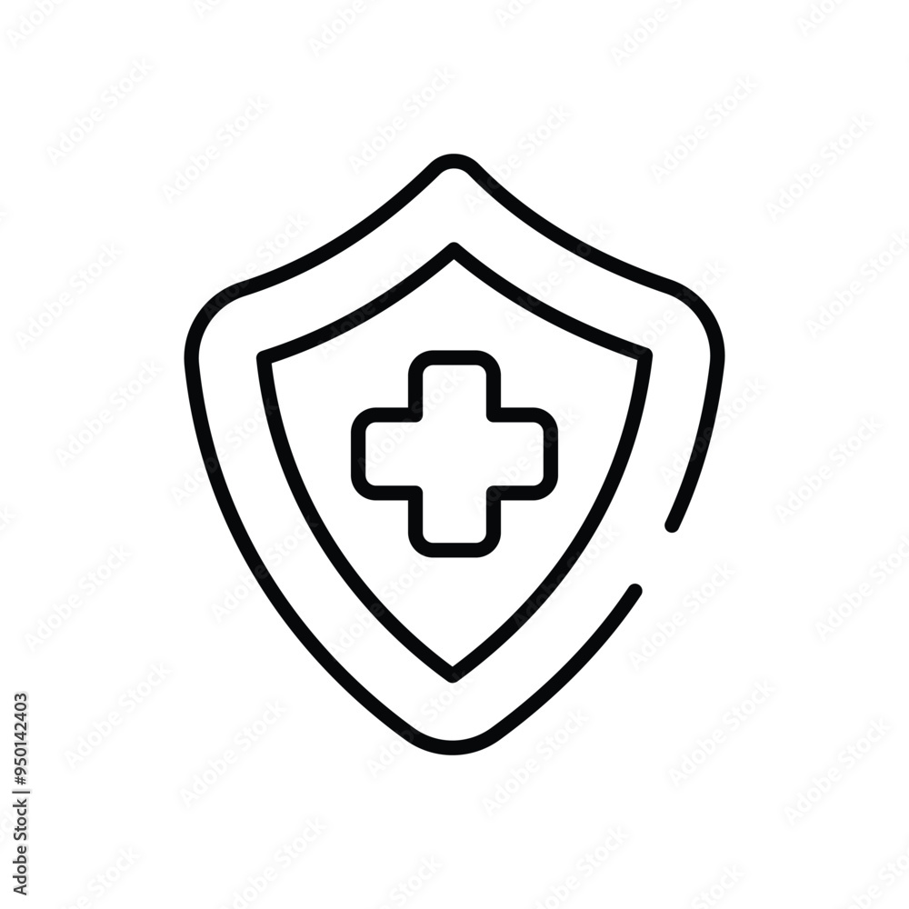 Medical Shield vector icon Medical Shield vector icon