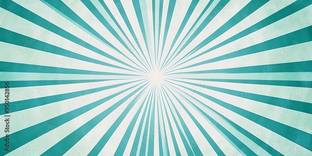 Fototapeta premium Light blue retro Pale Turquoise Sunburst for the background. burst, sunburst, rays, aqua, light blue, illustration, glowing, exploding, ray, sunbeam, beam, burst
