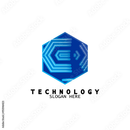 Digital technology logo, for business cards, solutions, positive, modern, energy, icons, etc.