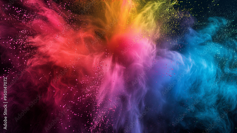 Explosion Splash of Colorful Powder Explosion Splash of Colorful Powder