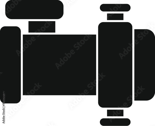 Control water valve with pipe connecting using flange for industrial plumbing system is being used for waterworks