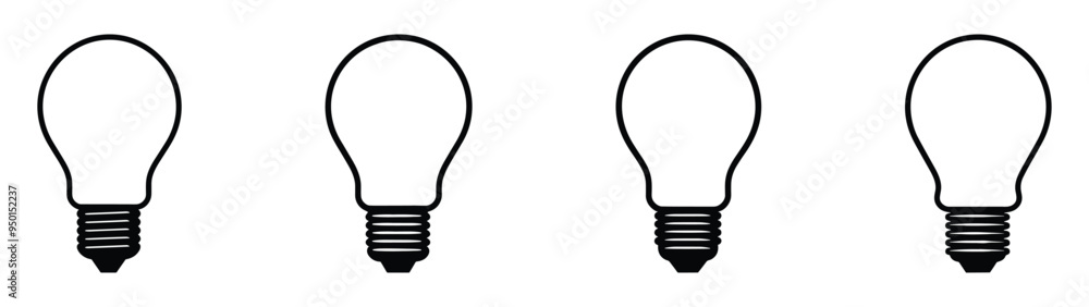 Light bulb icon. Light bulb vector icon. Idea icon. Lamp concept. Light bulb, isolated in modern simple flat design. Vector EPS 10 Light bulb icon. Light bulb vector icon. Idea icon. Lamp concept. Light bulb, isolated in modern simple flat design. Vector EPS 10