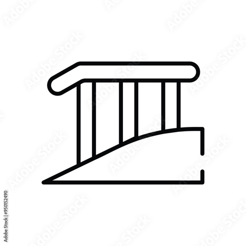 Wheelchair Ramp vector icon