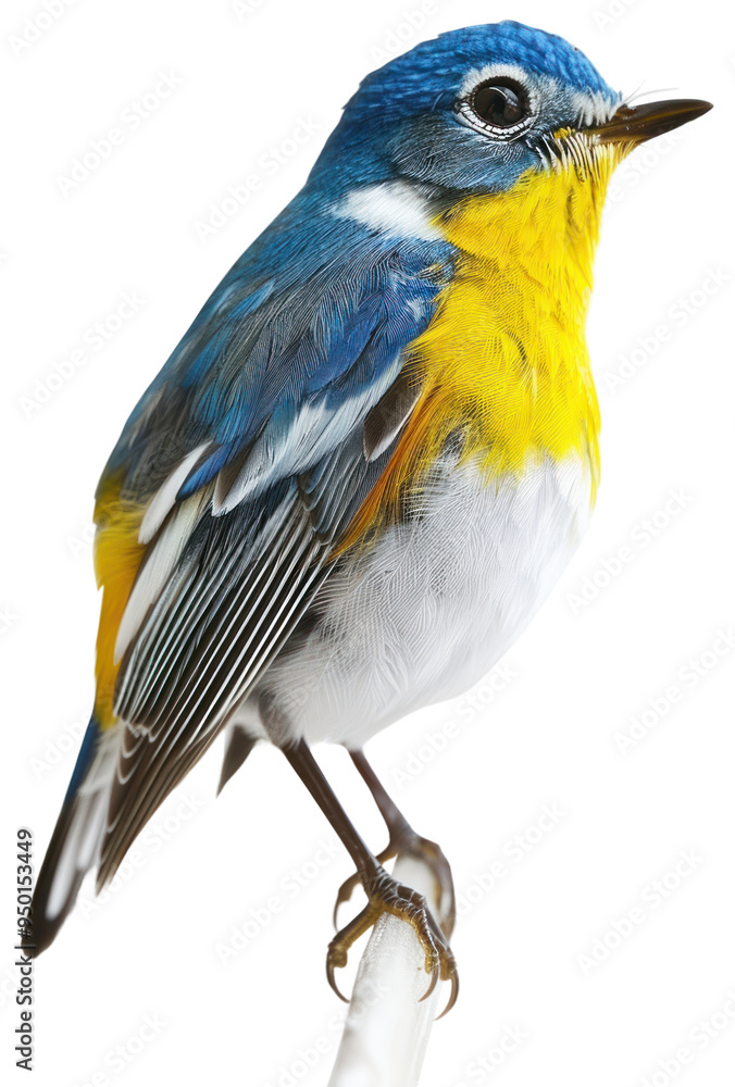 Obraz premium PNG Colorful bird perched on branch