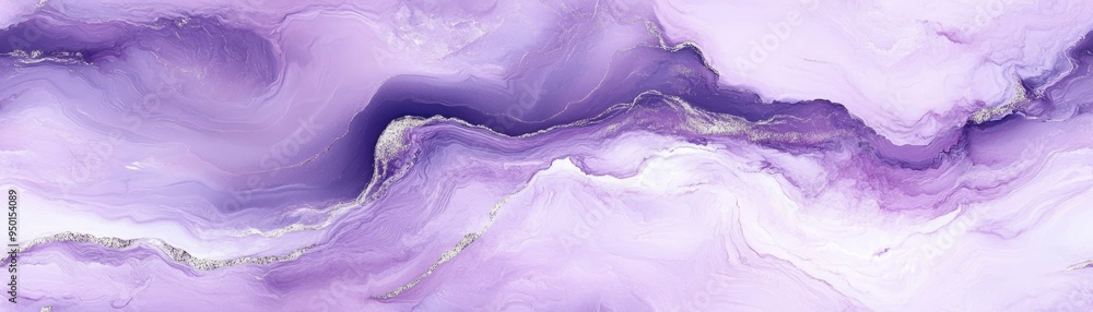Obraz premium Beautiful abstract purple marble texture, flowing with delicate patterns and smooth gradients, perfect for backgrounds or design elements.